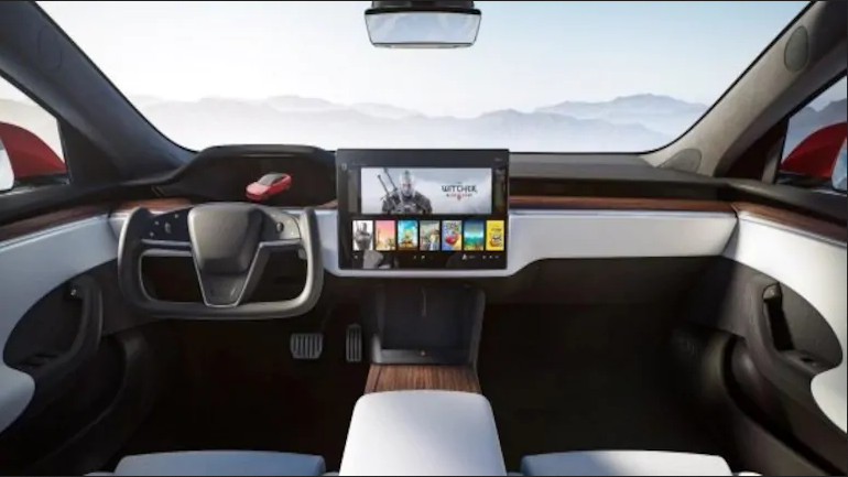 Tesla’s latest Model S will lets you play Witcher 3 on an implicit 10 teraflop gaming rig